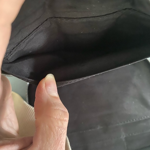 Authentic Hermes Grey Canvas Herline Zip Wallet w/enhancements - Picture 8 of 15